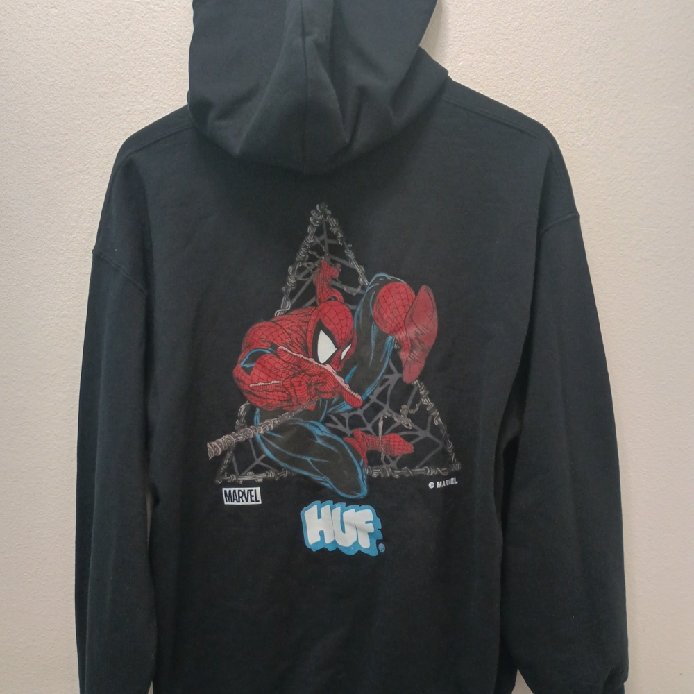 HUF x Marvel Spider-Man Black Graphic Hoodie